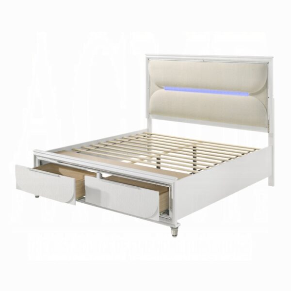 Tarian Queen Bed W/Led & Storage - Image 4