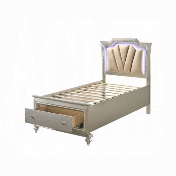 Kaitlyn Full Bed W/Led & Storage - Image 2