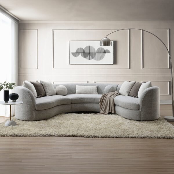 Ivria Sectional Sofa W/9 Pillows