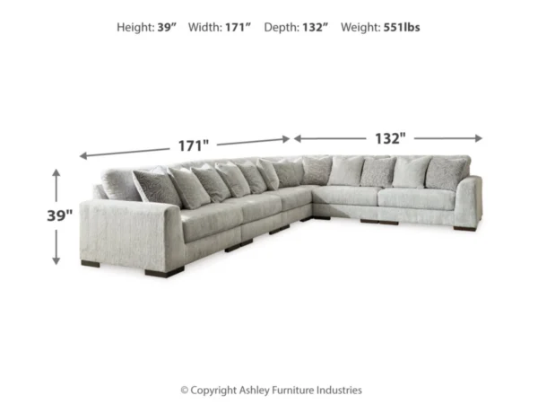 Regent Park 6-Piece Modular Sectional - Image 3