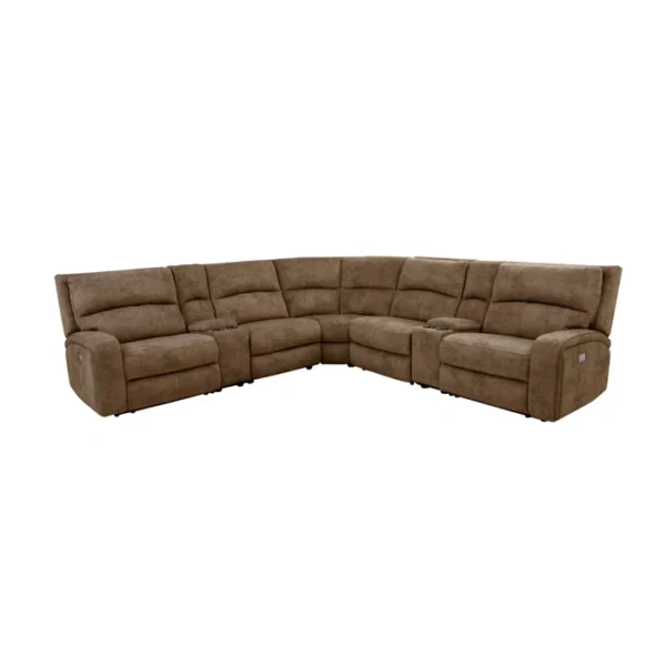 Drakos Upholstered Power Reclining Sectional - Image 5