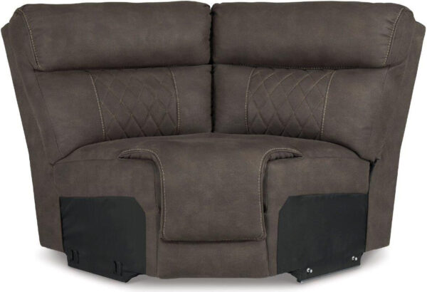 Hoopster 6-Piece Power Reclining Sectional In Gunmetal - Image 13