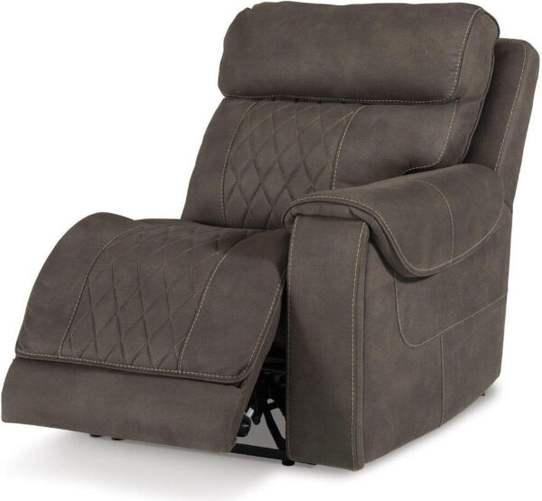 Hoopster 6-Piece Power Reclining Sectional In Gunmetal - Image 5