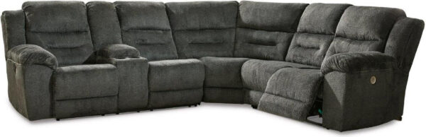 Nettington 4-Piece RAF Power Reclining Sectional In Smoke - Image 10