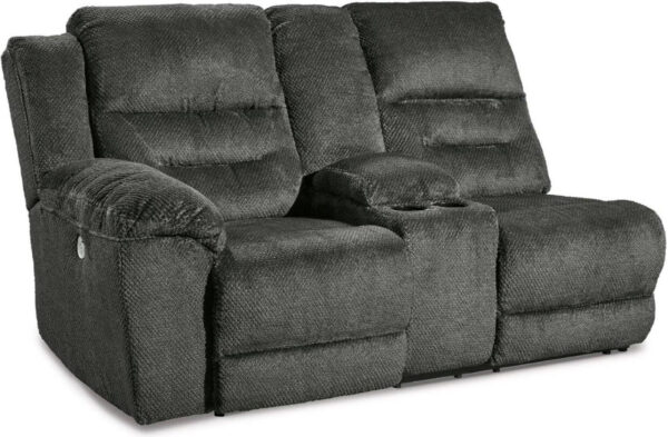 Nettington 4-Piece RAF Power Reclining Sectional In Smoke - Image 8