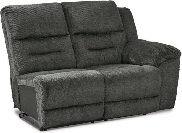 Nettington 4-Piece RAF Power Reclining Sectional In Smoke - Image 7