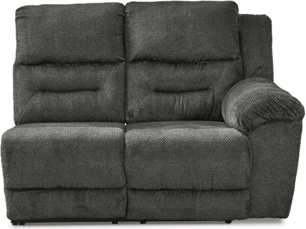 Nettington 4-Piece RAF Power Reclining Sectional In Smoke - Image 6