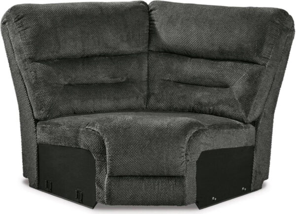 Nettington 4-Piece RAF Power Reclining Sectional In Smoke - Image 5